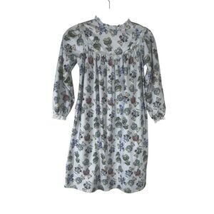 Lanz Of Salzburg girls medium Christmas Teddy Bear Nightgown Holiday vintage